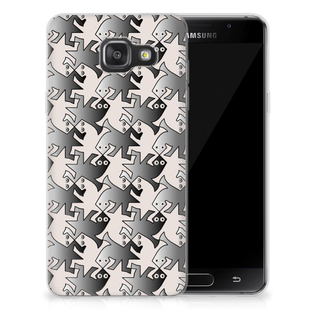 Samsung Galaxy A3 2016 Uniek TPU Hoesje Salamander Grey