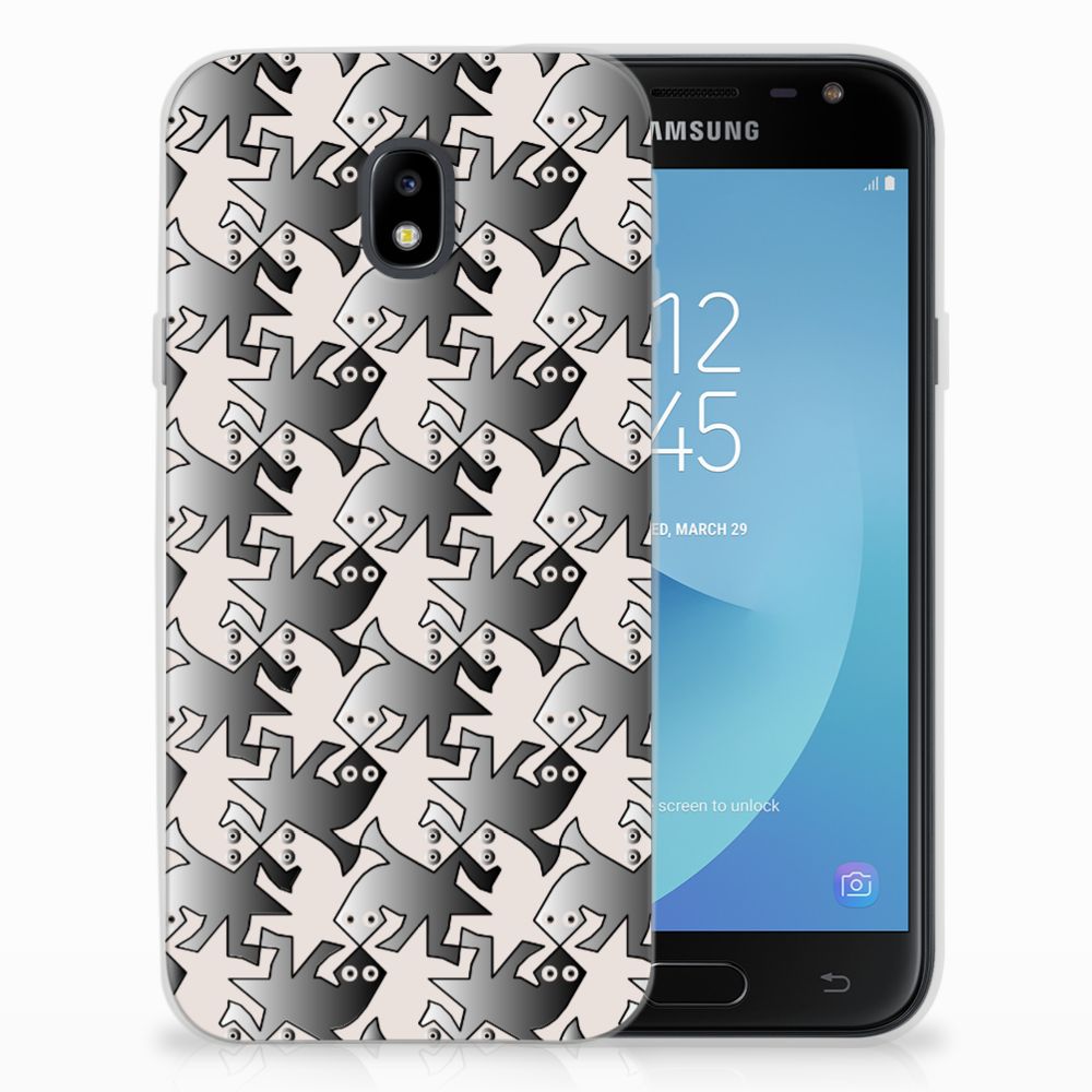 Samsung Galaxy J3 2017 TPU Hoesje Salamander Grey