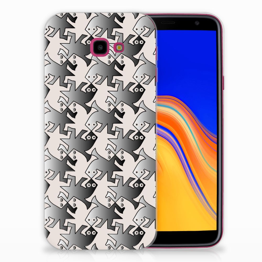 Samsung Galaxy J4 Plus (2018) TPU Hoesje Salamander Grey