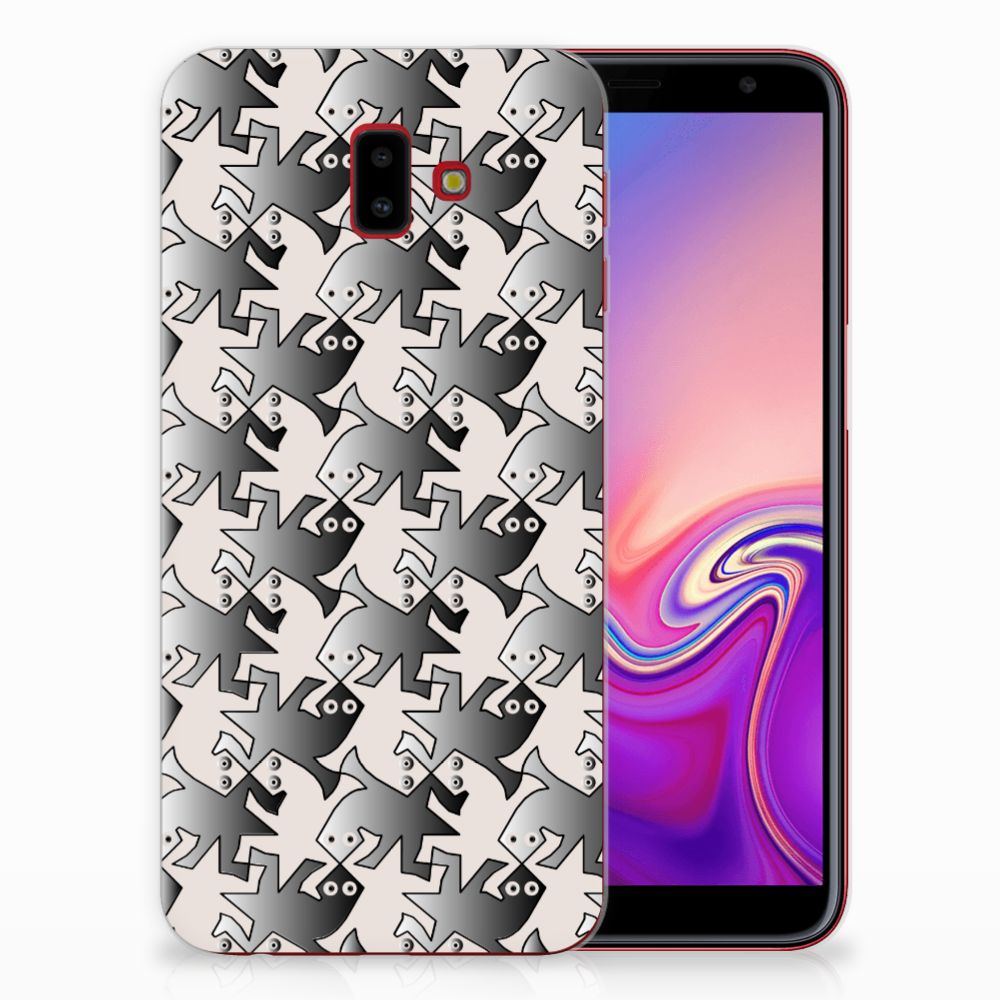 Samsung Galaxy J6 Plus (2018) TPU Hoesje Salamander Grey