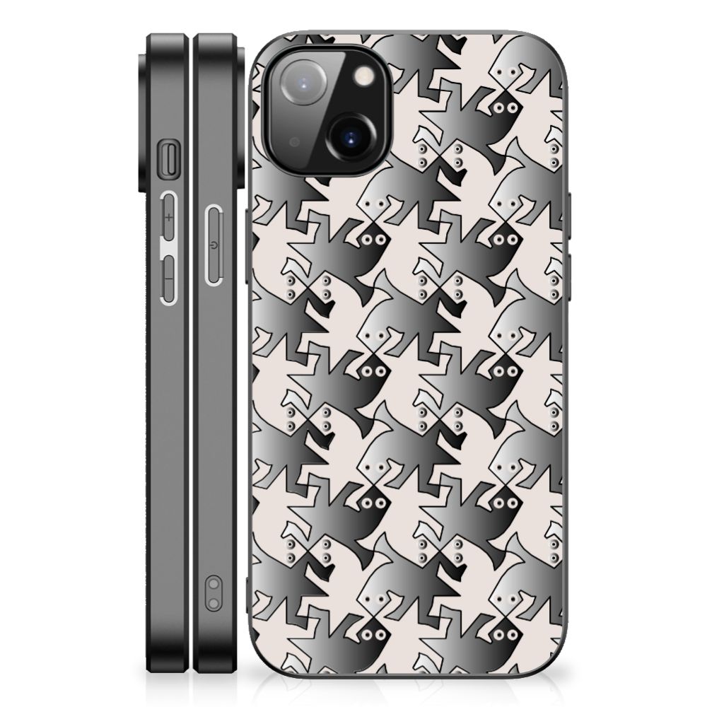 iPhone 14 Plus Dierenprint Telefoonhoesje Salamander Grey