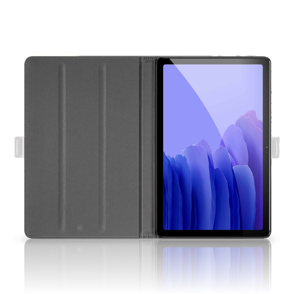 Samsung Galaxy Tab A7 (2020) Tablet Beschermhoes Zwart Roze Vormen