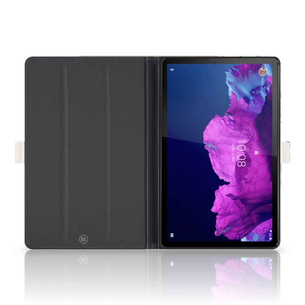 Lenovo Tab P11 | P11 Plus Tablet Beschermhoes Zwart Roze Vormen