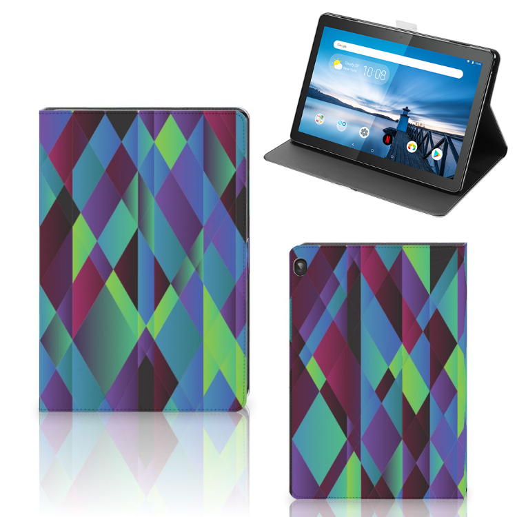Lenovo Tablet M10 Tablet Beschermhoes Abstract Green Blue