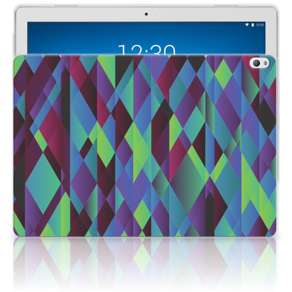 Lenovo Tab P10 Back Cover Abstract Green Blue