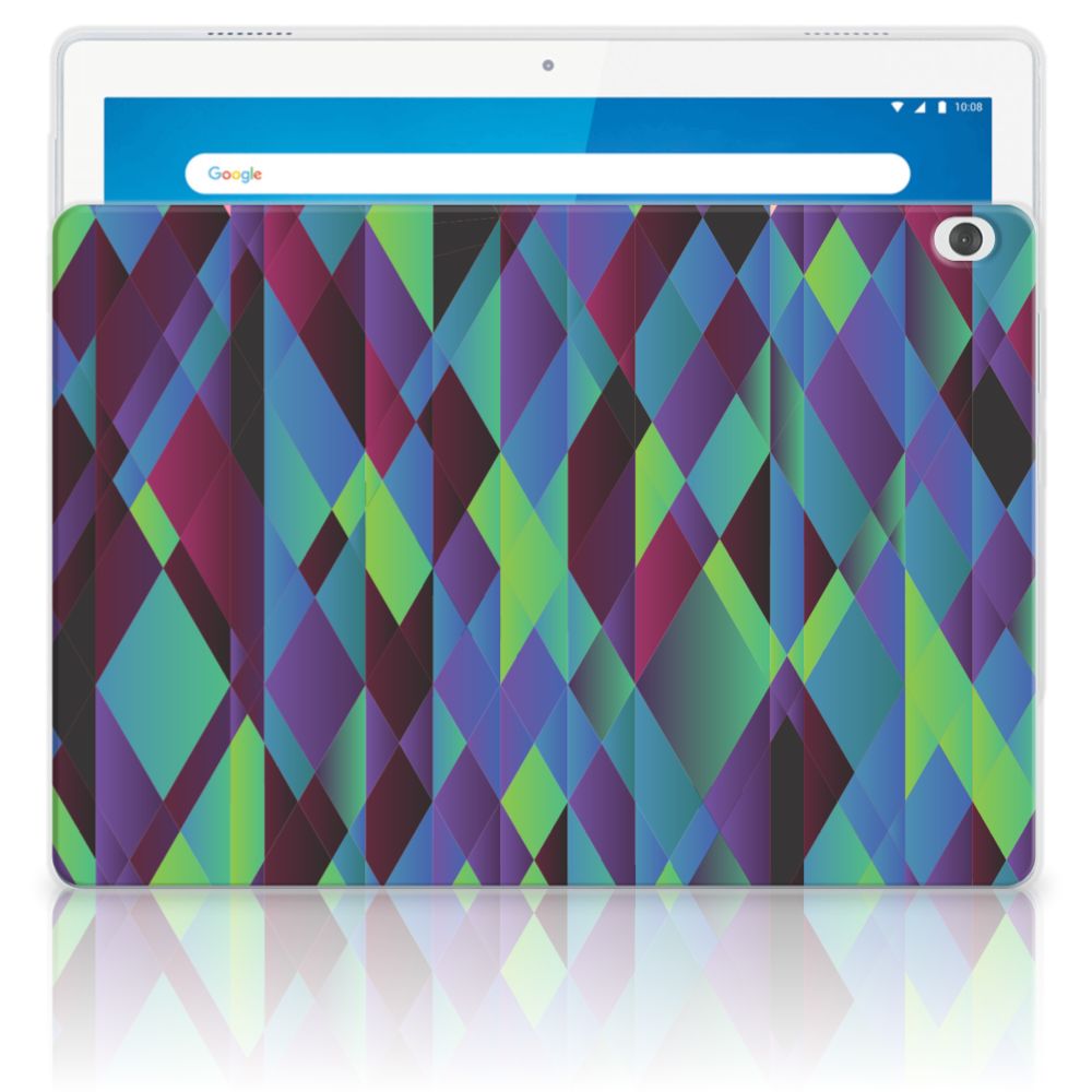 Lenovo Tab M10 Back Cover Abstract Green Blue