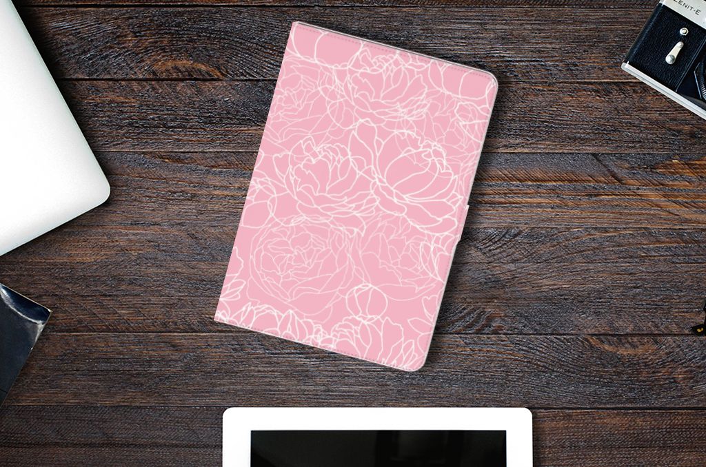 iPad 10.2 2019 | iPad 10.2 2020 | 10.2 2021 Tablet Cover White Flowers