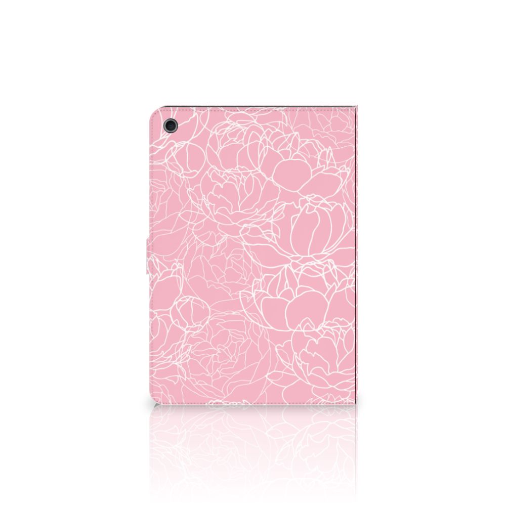 iPad 10.2 2019 | iPad 10.2 2020 | 10.2 2021 Tablet Cover White Flowers