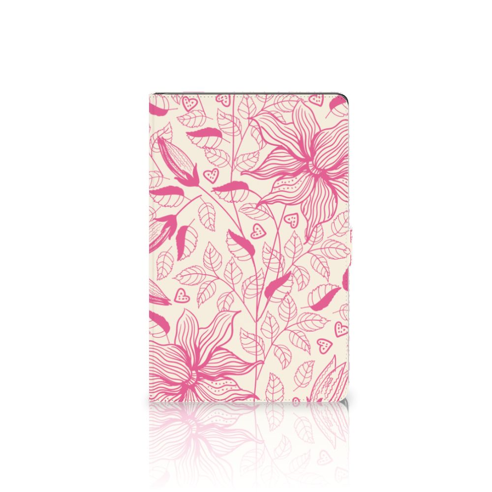 Samsung Galaxy Tab A7 (2020) Tablet Cover Pink Flowers
