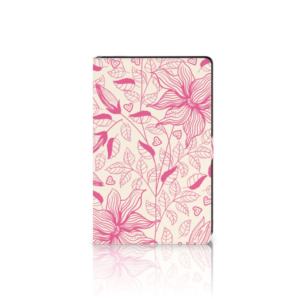 Samsung Galaxy Tab A8 2021/2022 Tablet Cover Pink Flowers