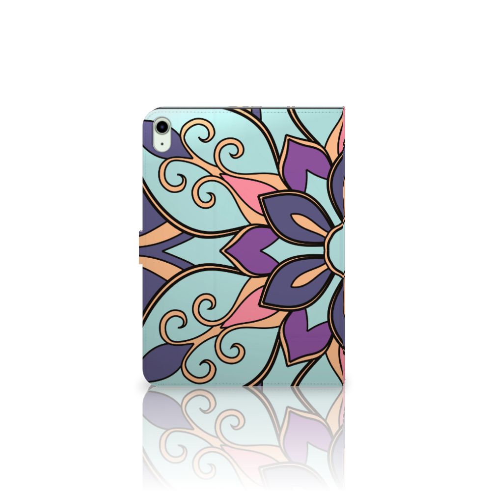 iPad Air (2020/2022) 10.9 inch Tablet Cover Purple Flower