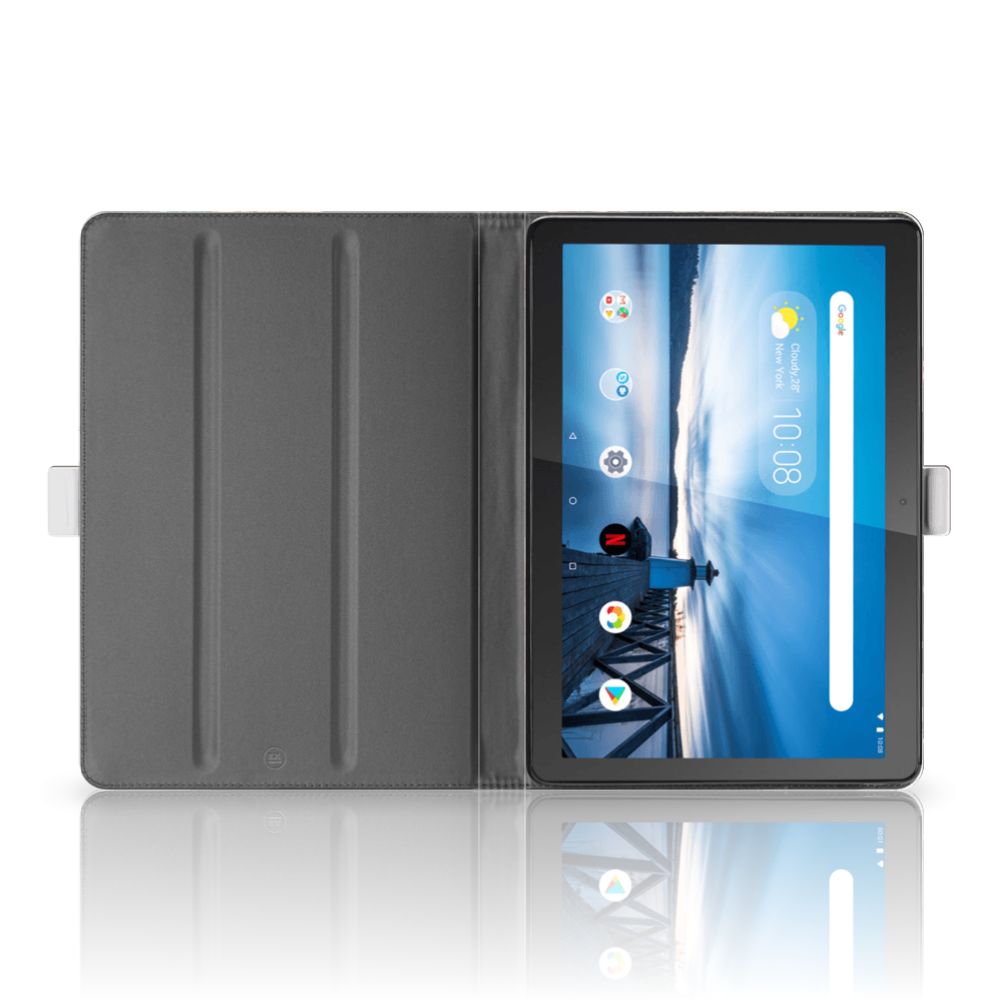 Lenovo Tablet M10 Flip Case Pauw met Bloemen