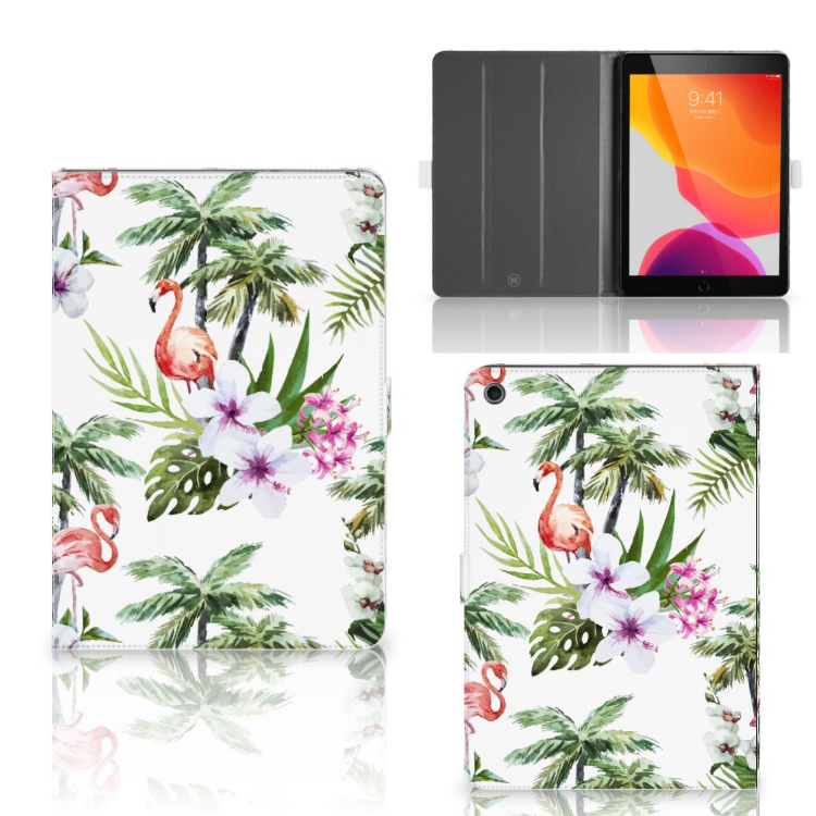 iPad 10.2 2019 | iPad 10.2 2020 | 10.2 2021 Flip Case Flamingo Palms