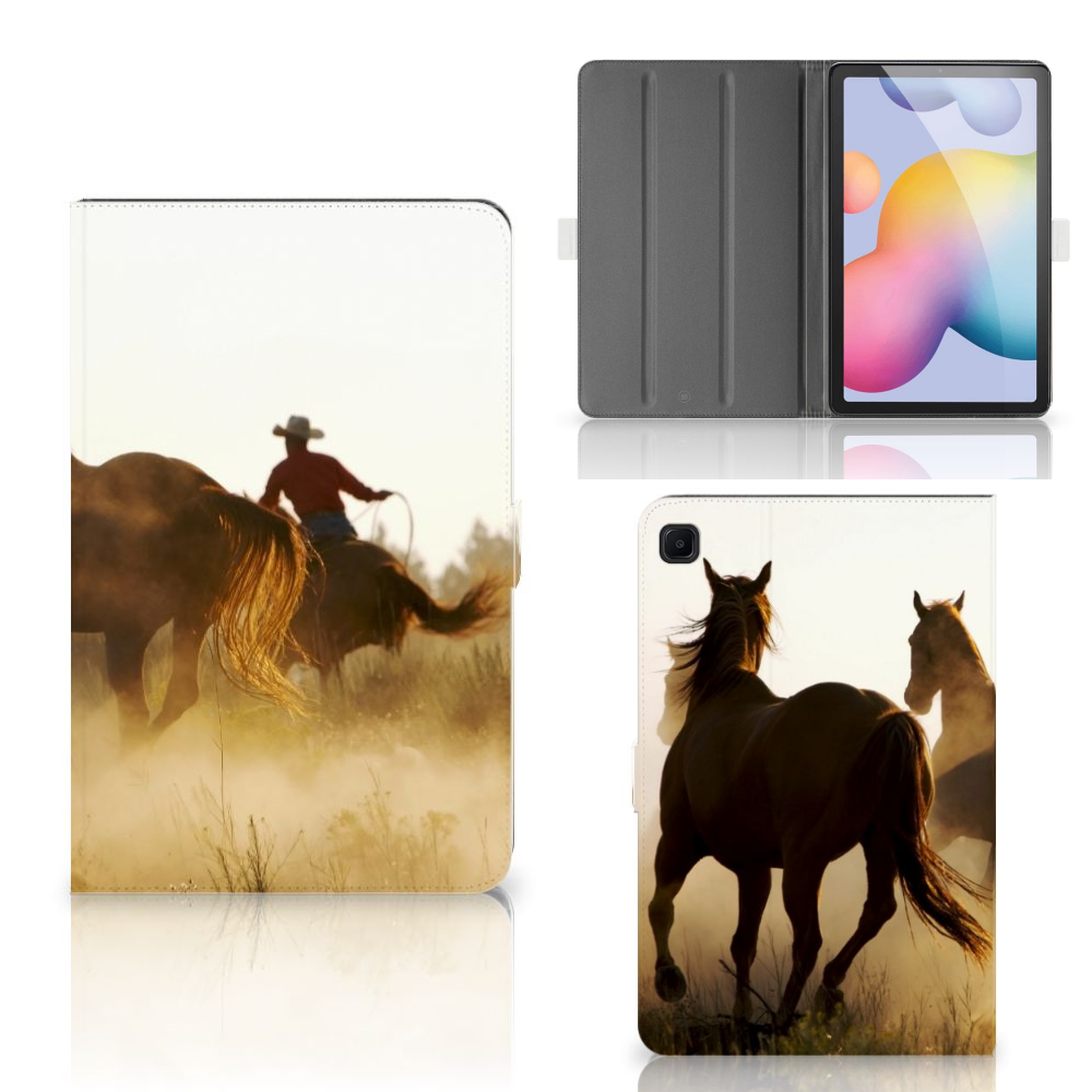 Samsung Galaxy Tab S6 Lite Flip Case Design Cowboy