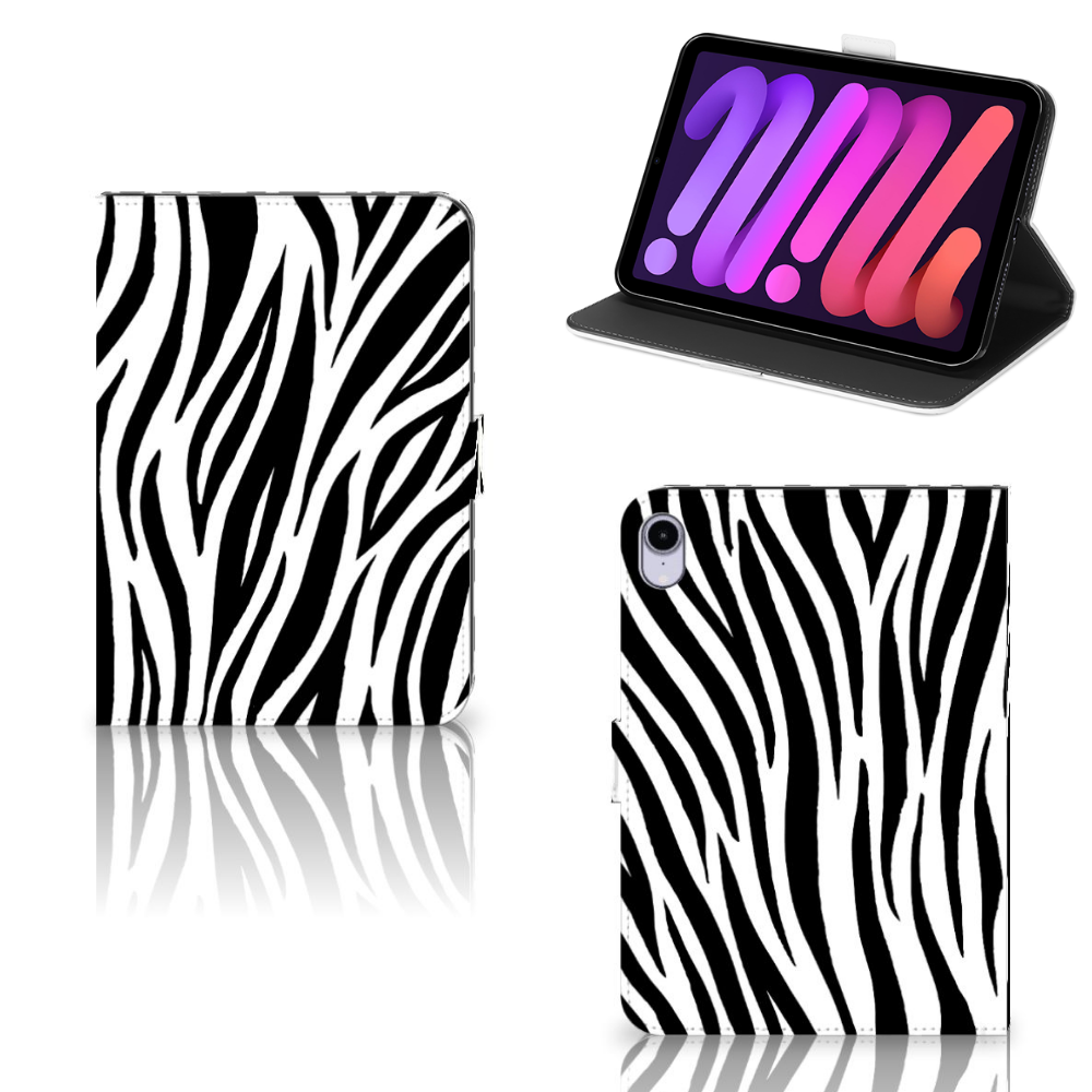 iPad Mini 6 (2021) Flip Case Zebra
