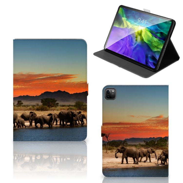 iPad Pro 11 2020/2021/2022 Flip Case Olifanten