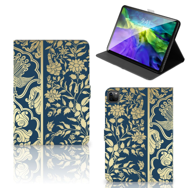 iPad Pro 11 2020/2021/2022 Tablet Cover Beige Flowers