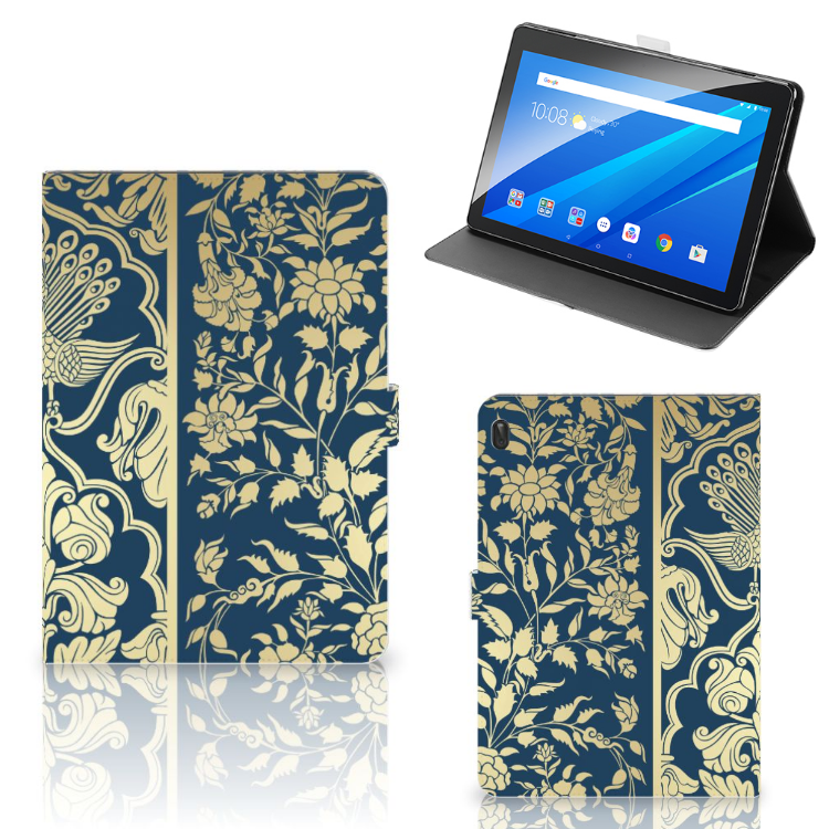 Lenovo Tab E10 Tablet Cover Beige Flowers