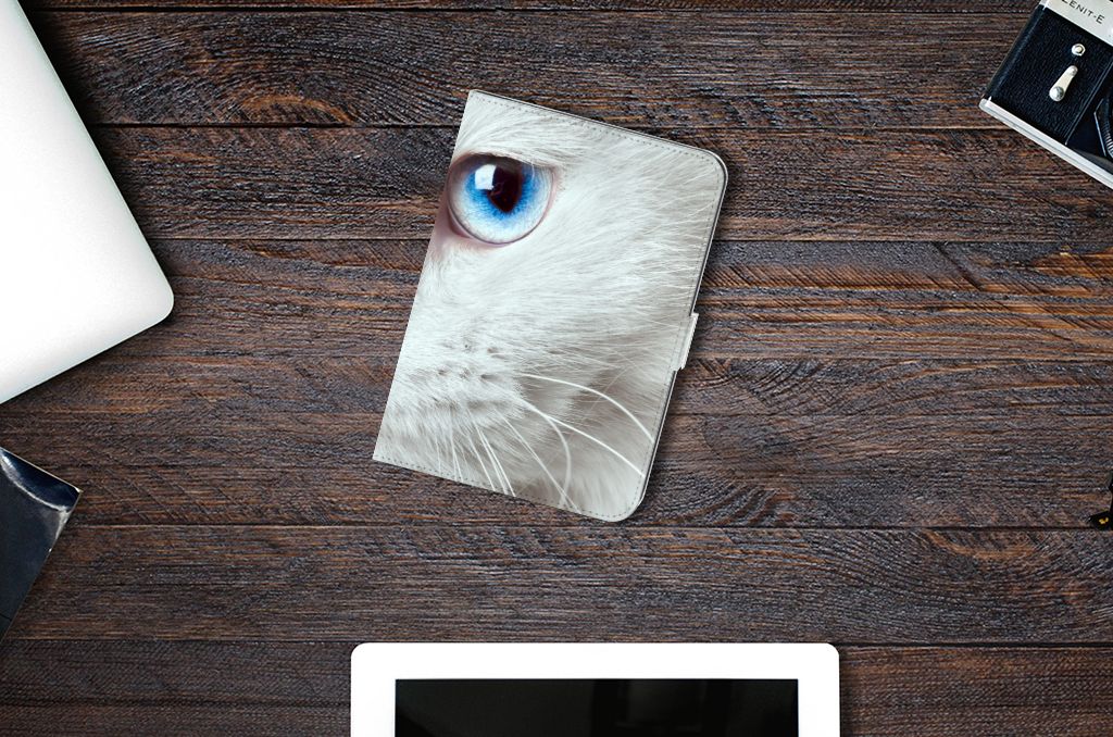 iPad Mini 6 (2021) Flip Case Witte Kat