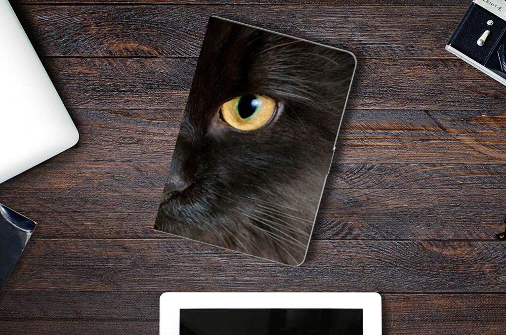 iPad 10.2 2019 | iPad 10.2 2020 | 10.2 2021 Flip Case Zwarte Kat