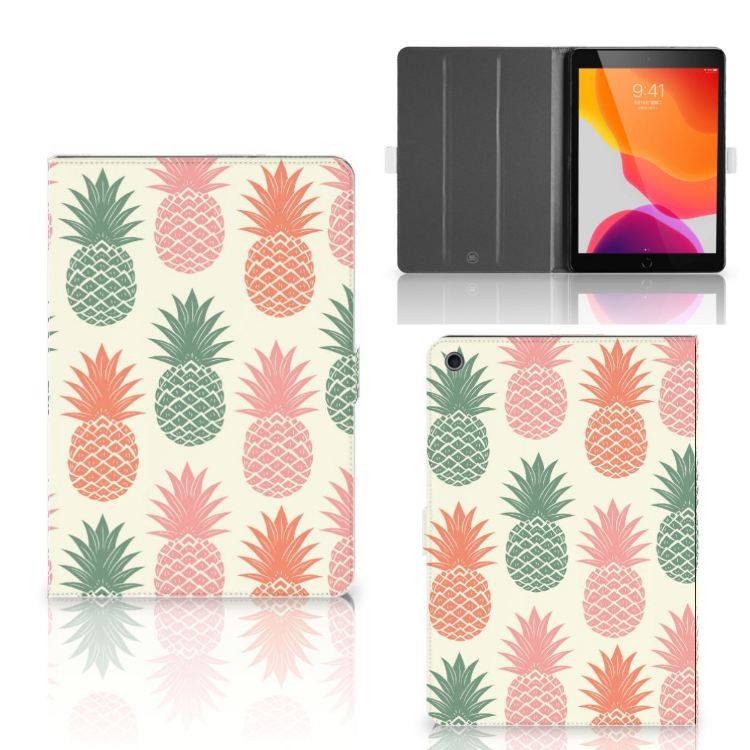 Apple iPad 10.2 (2019) Tablet Stand Case Ananas