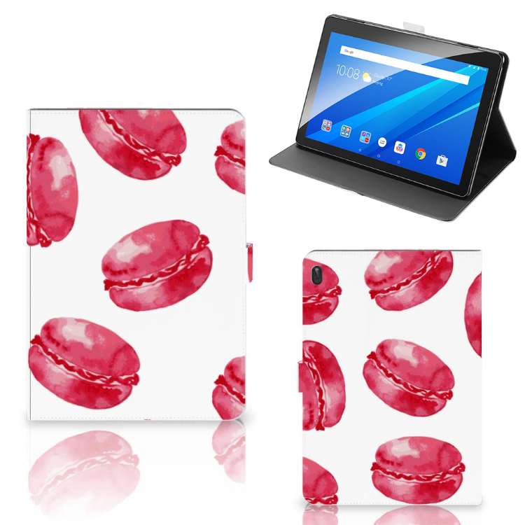 Lenovo Tab E10 Tablet Stand Case Pink Macarons