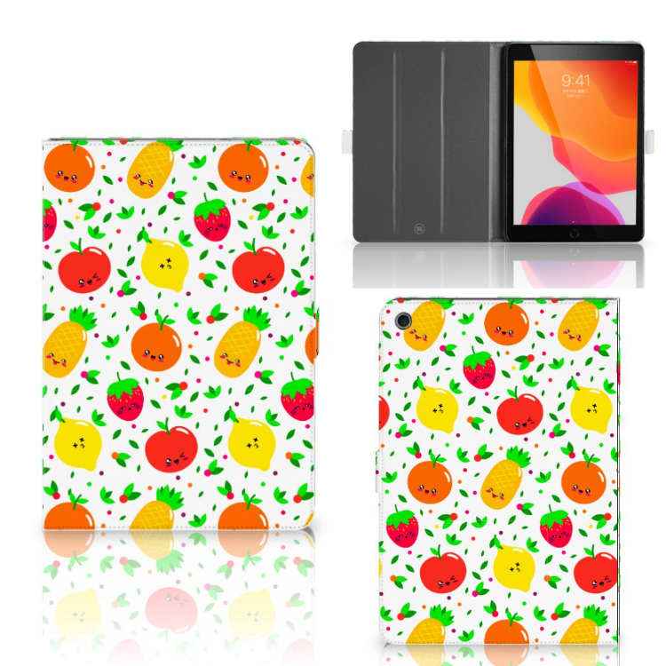 Apple iPad 10.2 (2019) Tablet Stand Case Fruits