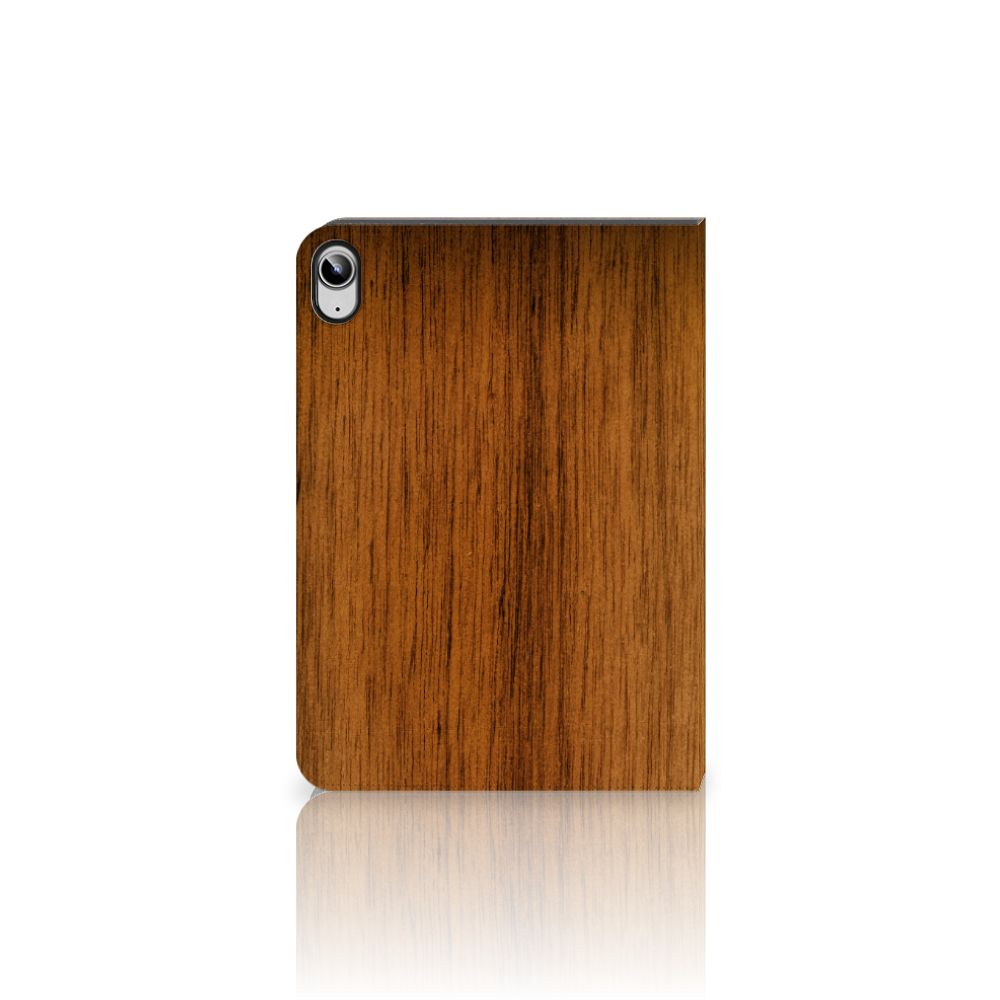 iPad (2022) 10.9 Tablet Book Cover Donker Hout