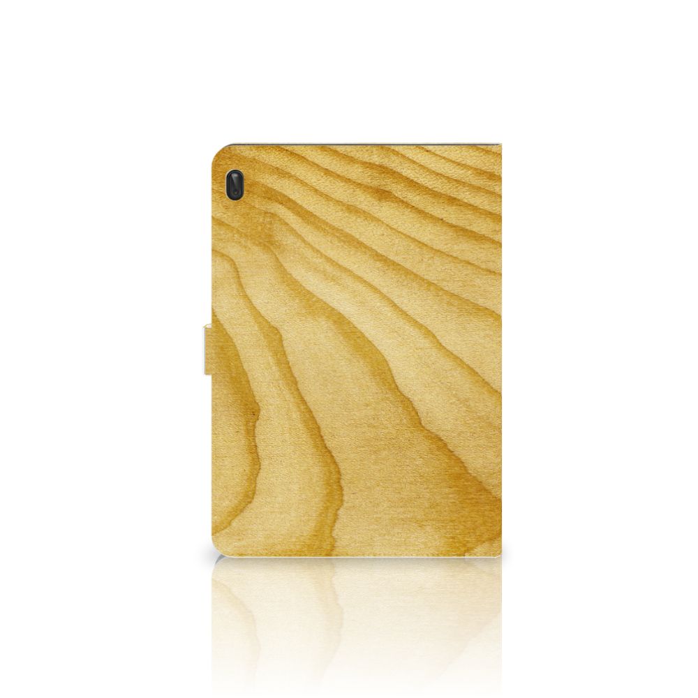 Lenovo Tab E10 Tablet Book Cover Licht Hout
