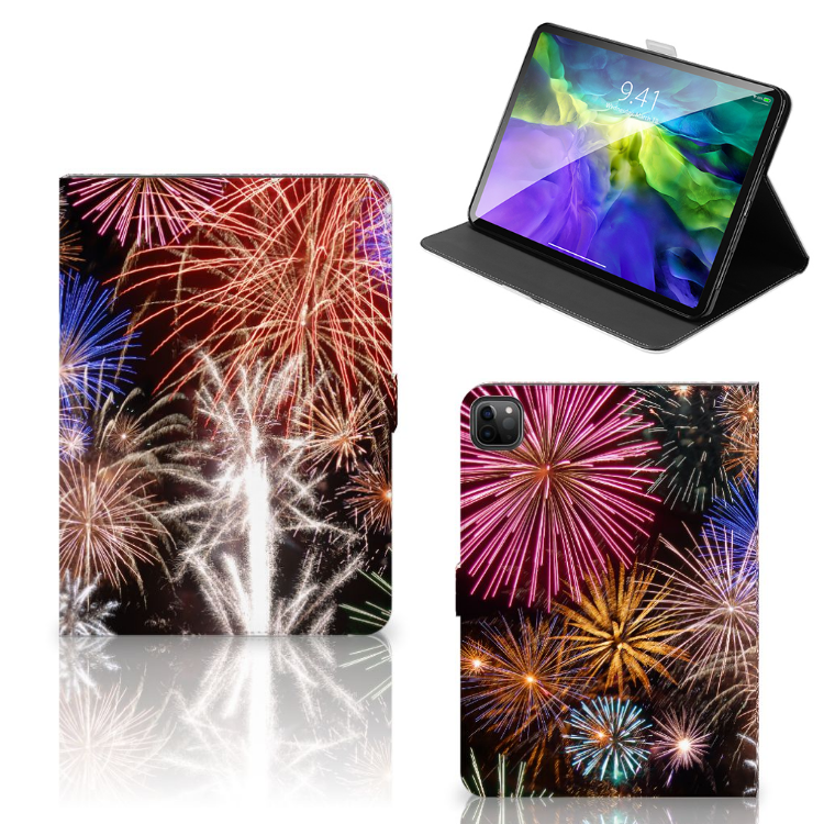 iPad Pro 2020 Tablet Hoes met standaard Vuurwerk