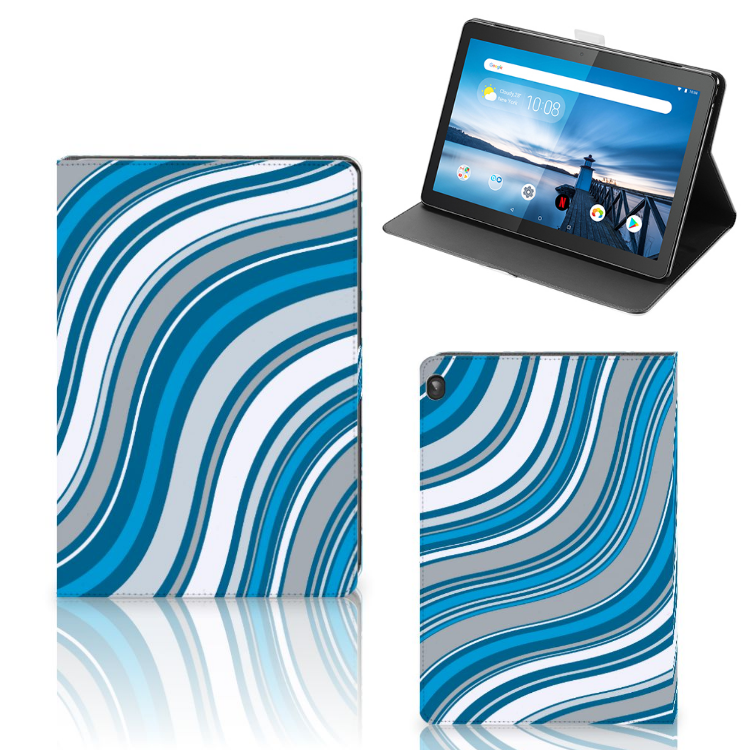 Lenovo Tablet M10 Tablet Hoes Waves Blue