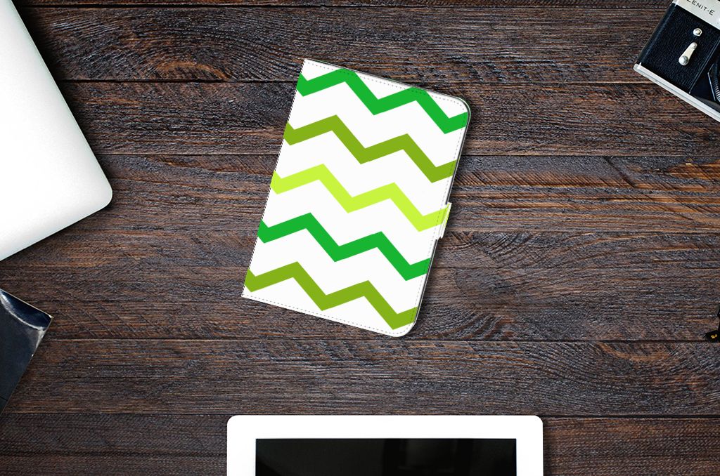 iPad Mini 6 (2021) Tablet Hoes Zigzag Groen