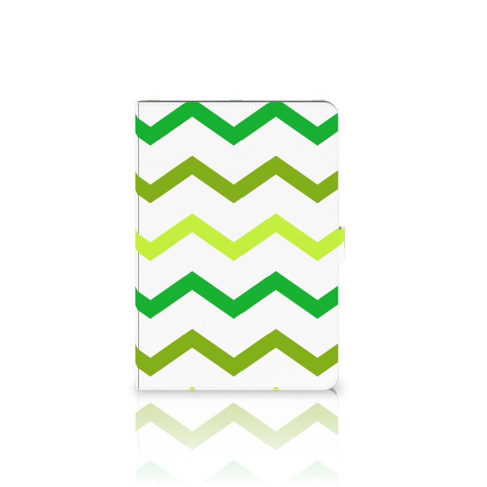 Lenovo Tab E10 Tablet Hoes Zigzag Groen