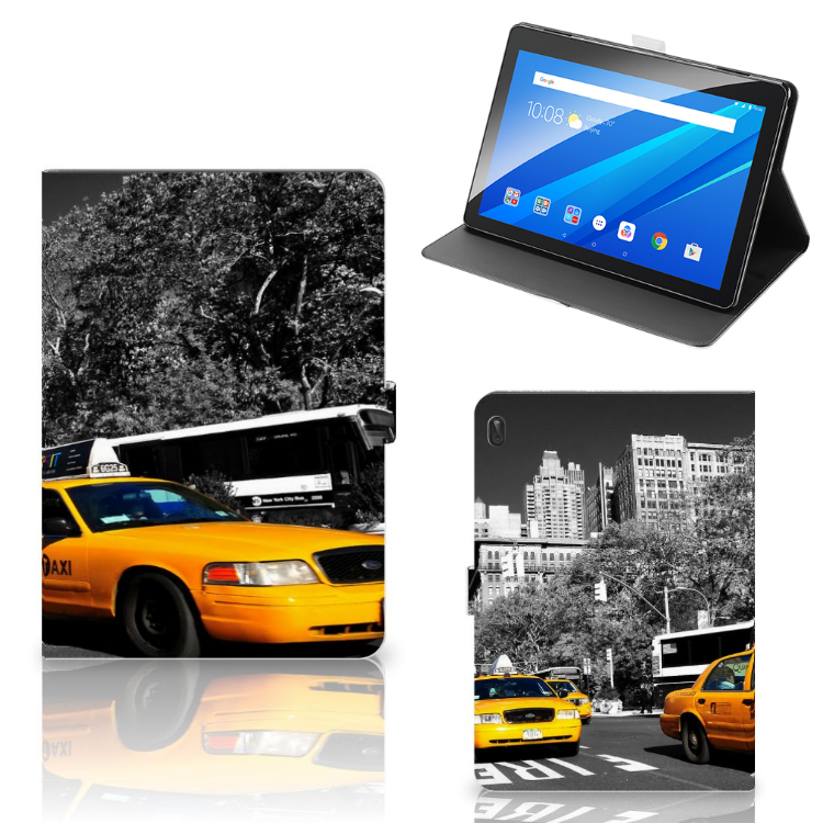 Lenovo Tab E10 Tablet Flip Case New York Taxi