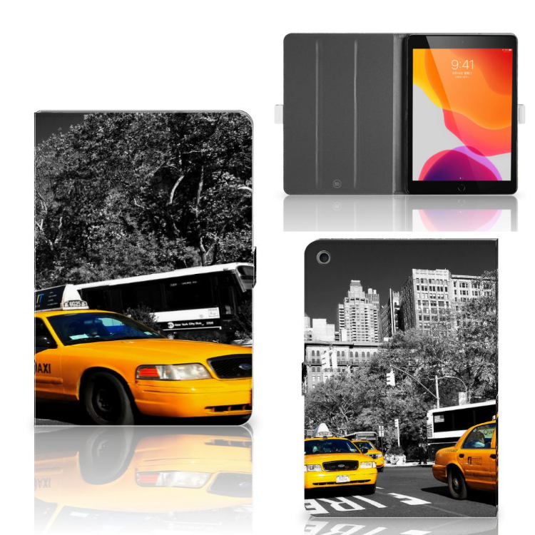 iPad 10.2 2019 | iPad 10.2 2020 | 10.2 2021 Tablet Flip Case New York Taxi