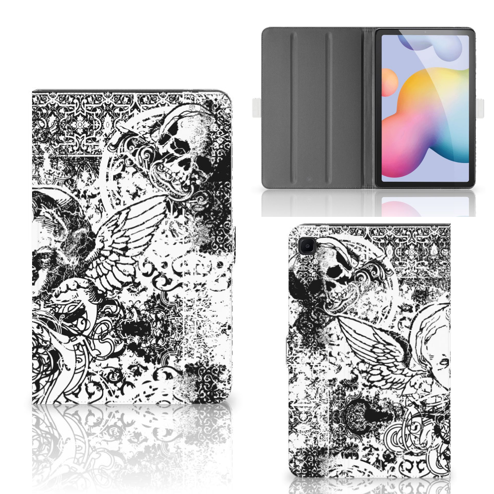 Tablettasje Samsung Galaxy Tab S6 Lite | S6 Lite (2022) Skulls Angel