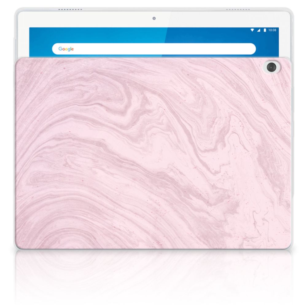Lenovo Tab M10 Tablet Back Cover Marble Pink - Origineel Cadeau Vriendin