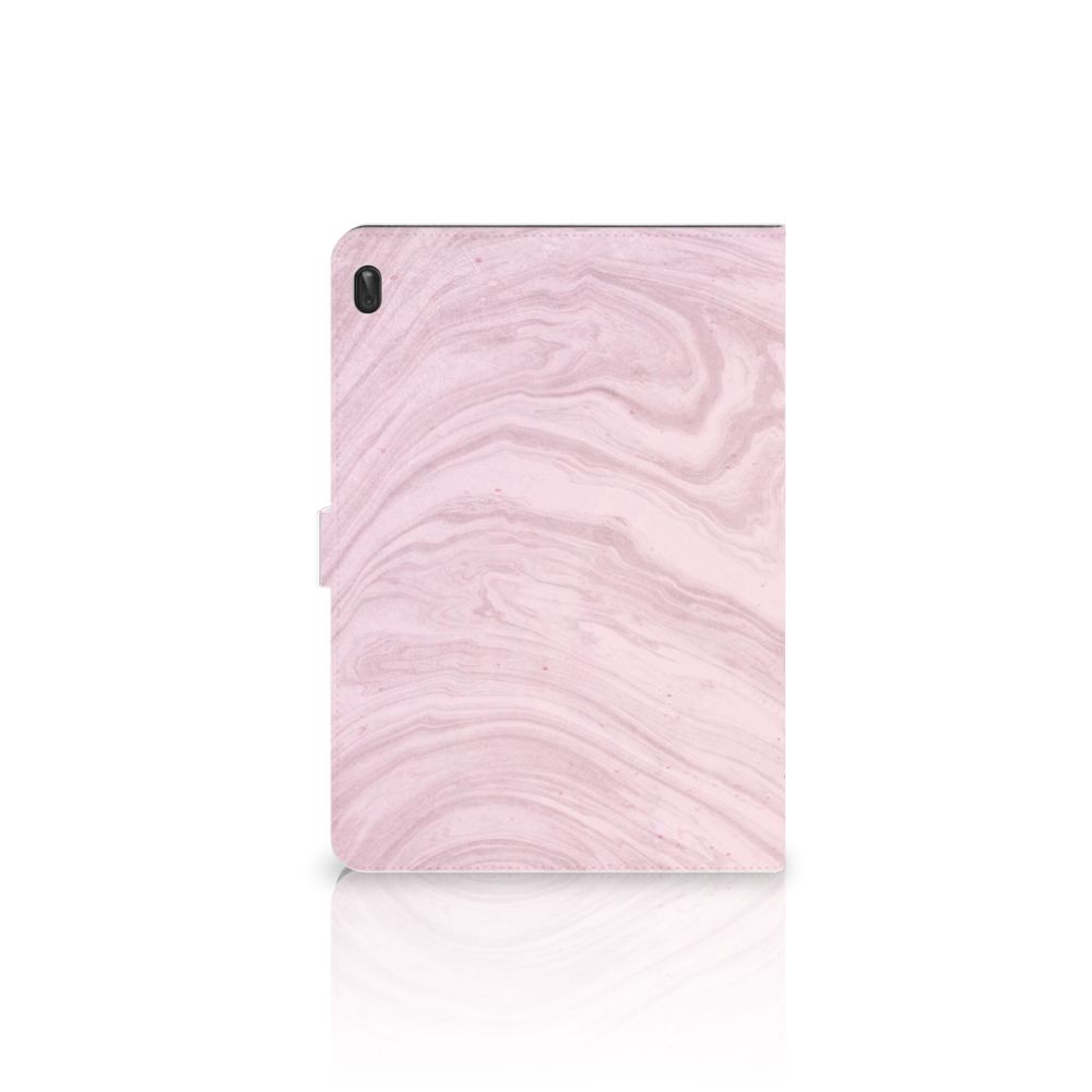Lenovo Tab E10 Leuk Tablet hoesje  Marble Pink - Origineel Cadeau Vriendin