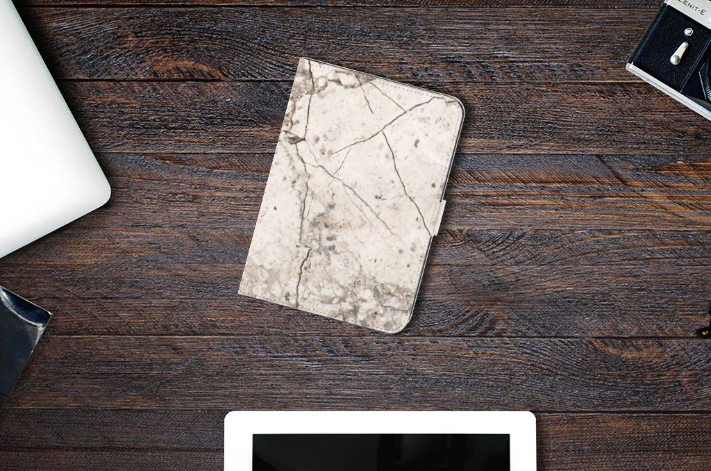 iPad Mini 6 (2021) Leuk Tablet hoesje  Marmer Beige