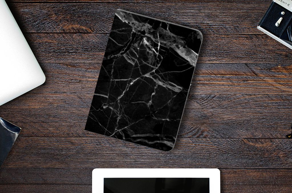 iPad Pro 11 2020/2021/2022 Leuk Tablet hoesje  Marmer Zwart - Origineel Cadeau Vader