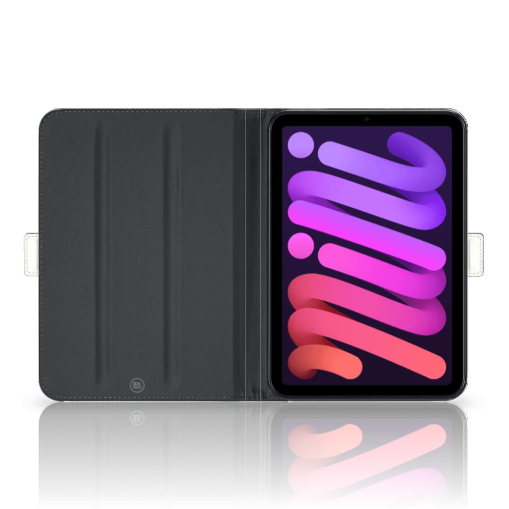 iPad Mini 6 (2021) Leuk Tablet hoesje  Marmer Zwart - Origineel Cadeau Vader