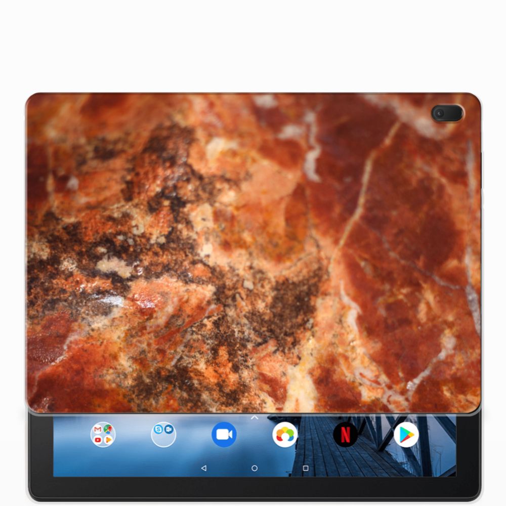Lenovo Tab E10 Tablet Back Cover Marmer Bruin