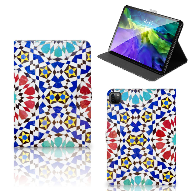 iPad Pro 11 2020/2021/2022 Leuk Tablet hoesje  Mozaïek 