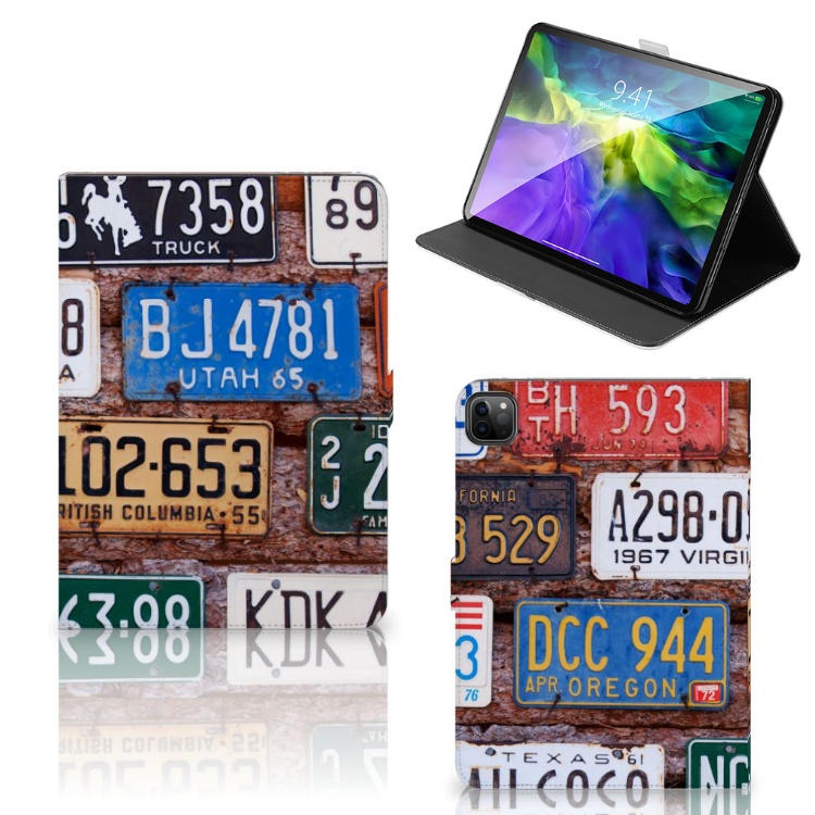iPad Pro 11 2020/2021/2022 Tablet Hoesje met foto Kentekenplaten