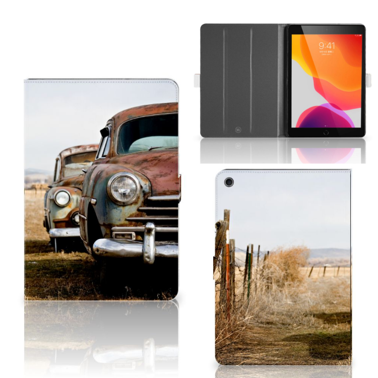 iPad 10.2 2019 | iPad 10.2 2020 | 10.2 2021 Tablet Hoesje met foto Vintage Auto