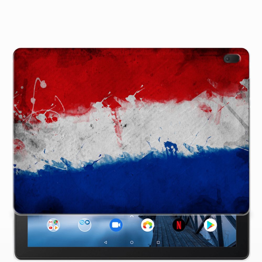 Lenovo Tab E10 Uniek Tablethoesje Nederlandse Vlag