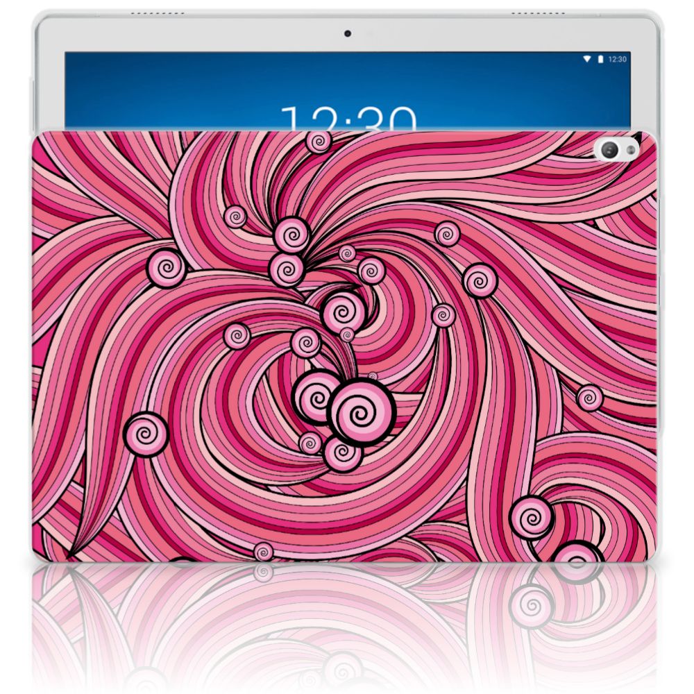 Lenovo Tab P10 Tablethoes Swirl Pink