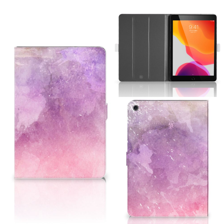 Hoes Apple iPad 10.2 (2019) Pink Purple Paint