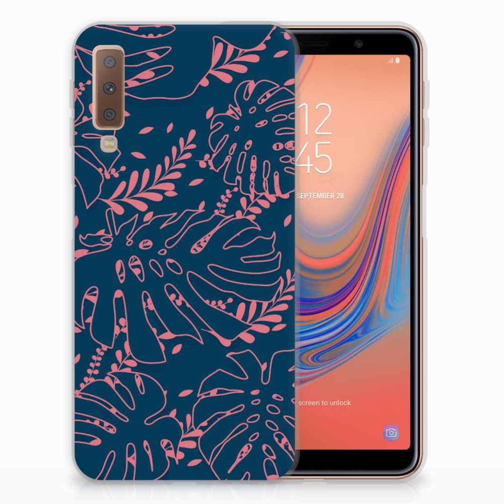 Samsung Galaxy A7 (2018) TPU Case Palm Leaves
