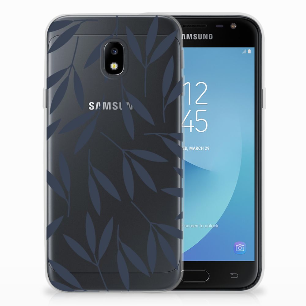 Samsung Galaxy J3 2017 TPU Case Leaves Blue